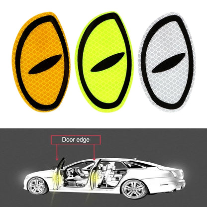 2Pcs Warning Car Reflective Safety Tape Sticker Cat-eye Reflective Sticker Car Sticker Reflective Strips Auto Truck Motorcycle