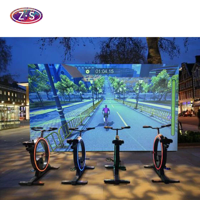 Fitness Sports Indoor Outdoor Racing Game AR Interactive Dynamic Bike Projection