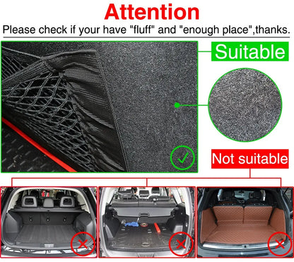 Car Trunk Nylon Rope Net / luggage net with backing For Volkswagen VW GOLF 5 6 7 GTI TIGUAN PASSAT B5 B6 B8 JETTA MK5 MK6 POLO